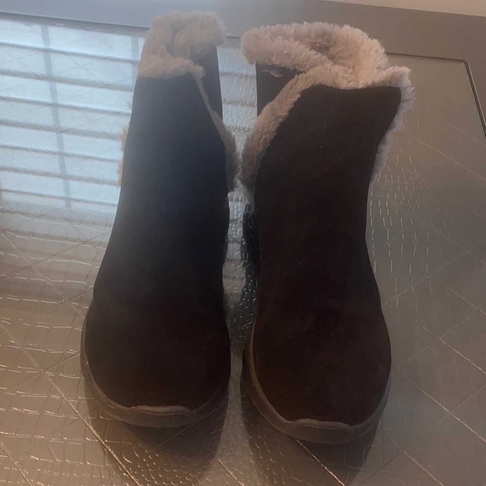 Women's Black Suede Ankle Boots